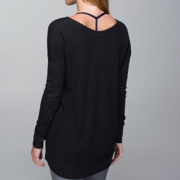 Lululemon The Sweater Life heathered black 4 - Picture 2 of 12